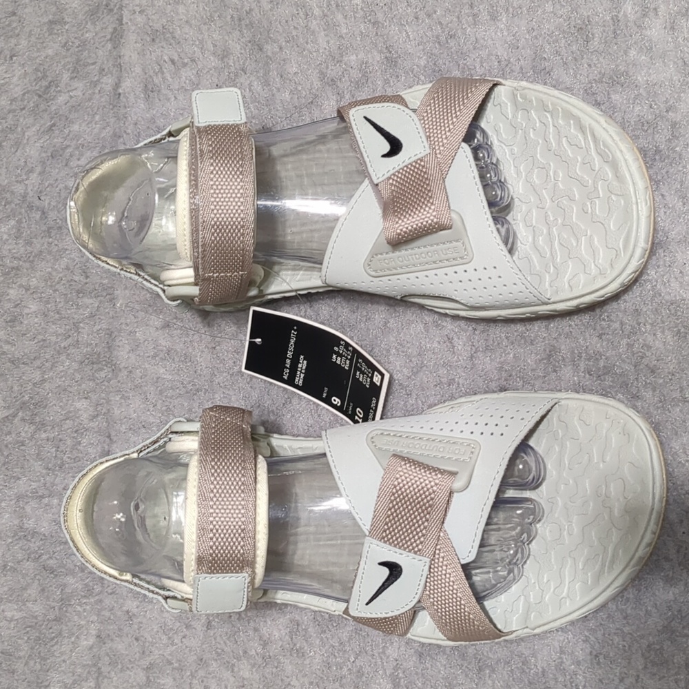 NEW Nike ACG Air Deschutz + Sandal Cream II Black Unisex Sandals W10 M9 - Picture 5 of 10